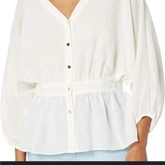 Trina Turk Cream Garment with Gold Accents - Picture 1 of 5